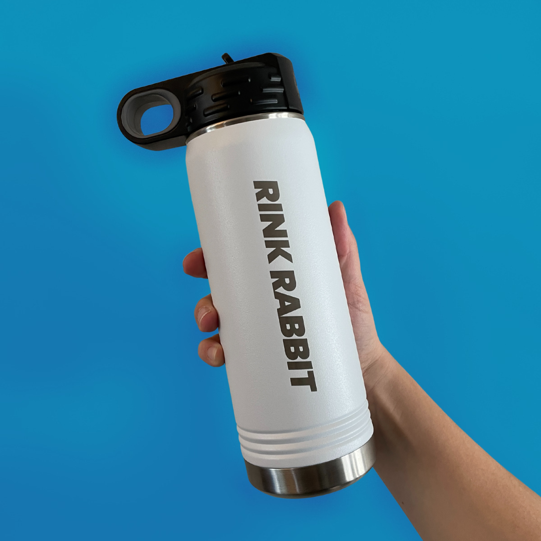 Rink Rabbit Logo Rink Rabbit Signature Water Bottle